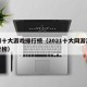 网游十大游戏排行榜（2021十大网游游戏排行榜）